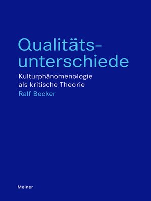 cover image of Qualitätsunterschiede